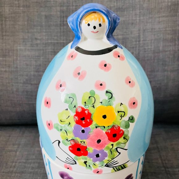 ITALICA ARS MID CENTURY MODIGLIANI ITALIAN ART POTTERY 12” READ - Picture 2 of 8